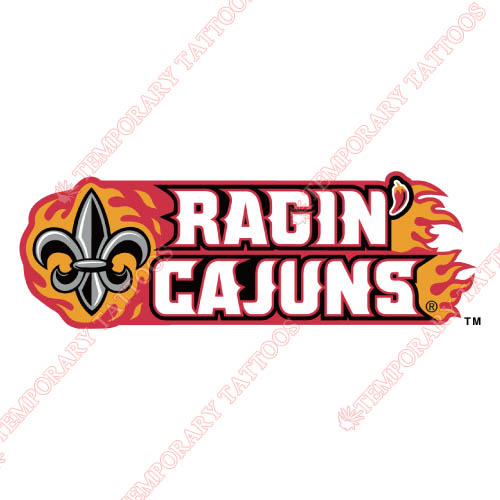 Louisiana Ragin Cajuns Customize Temporary Tattoos Stickers NO.4841